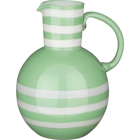 Mica Decorations Bazaar Vaas - H21 x Ø17,5 cm - Glas - Groen