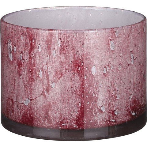 Mica Decorations Estelle Vaas - 22x22x16 cm - Glas - Lichtroze