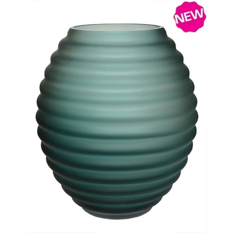 Vase The World Chinko satin green Ø29 x H33 cm