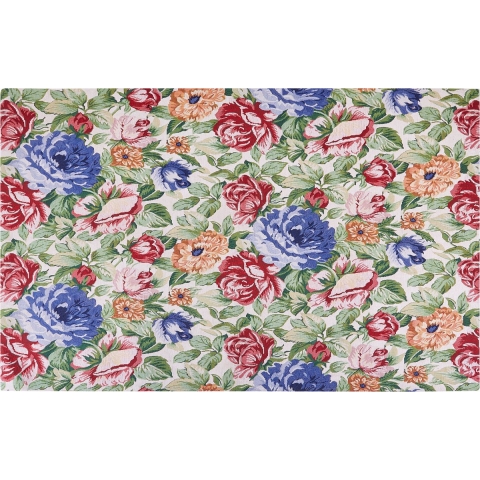 Beliani - FARWAN - Vloerkleed - Multicolor - 140 x 200 cm - Katoen
