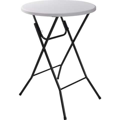 ERRO Statafel Ø80x110cm - wit|grijs
