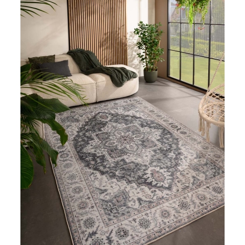 Heritaged Vintage buitenkleed - Valenca Brio grijs - 200x290 cm
