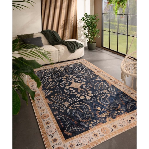 Heritaged Vintage buitenkleed - Valenca Sera donkerblauw - 230x330 cm