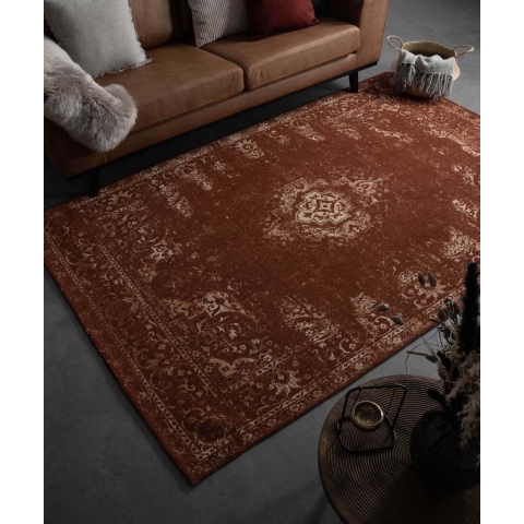 Heritaged Vintage vloerkleed Nomad - roestbruin - 240x340 cm