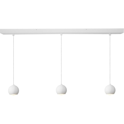 Artdelight Hanglamp LED Denver Mat Wit Ø 10cm 3 Lichts