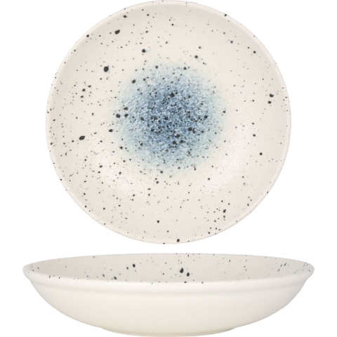 Rinart Diep bord - Splash - Porselein - 25 cm (1200cc) - set van 6