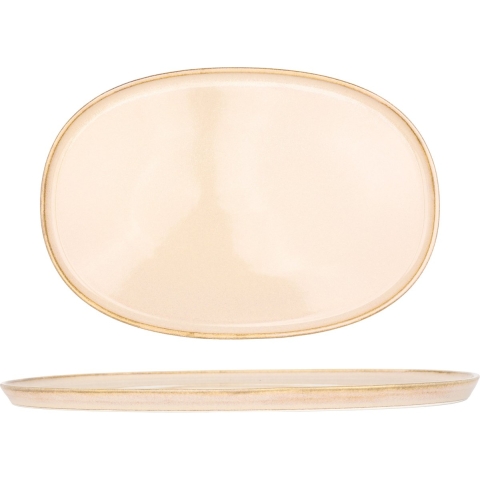 Bonna Serveerschaal - Sand Hygge - Porselein - 34 cm - set van 2