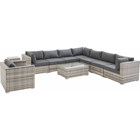 sweeek - Wicker loungeset 8-10 plaatsen