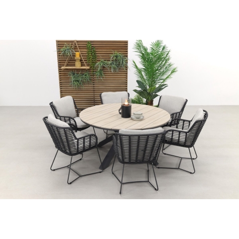 4 Seasons Fabrice | GI Edison 148 cm. - ronde tuinset