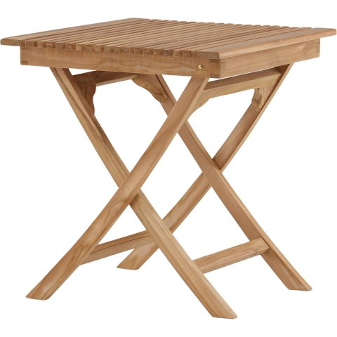 Nest outdoor Joan Inklapbare Houten Tuintafel Naturel - 70 x 70 cm