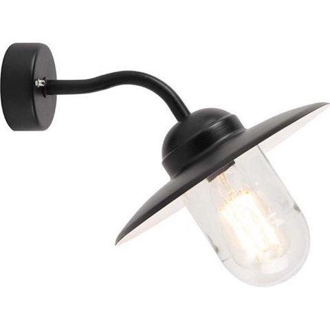 QAZQA Buitenwandlamp zwart IP44 - Munich