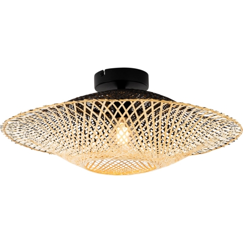 QAZQA Oosterse buiten plafondlamp bamboe 50 cm IP44 - Rina
