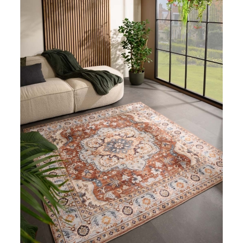 Heritaged Buitenkleed vierkant Vintage - Valenca Fino terracotta -