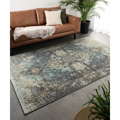 Heritaged Vintage vloerkleed - Fade No.2 groen - 190x290 cm