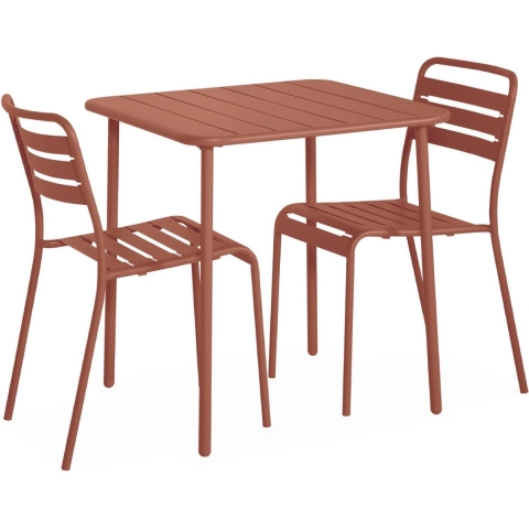 sweeek - Tuintafel met 2 stoelen