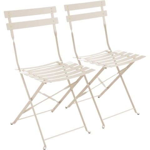 sweeek - Metalen inklapbare tuinstoel (set van 2)