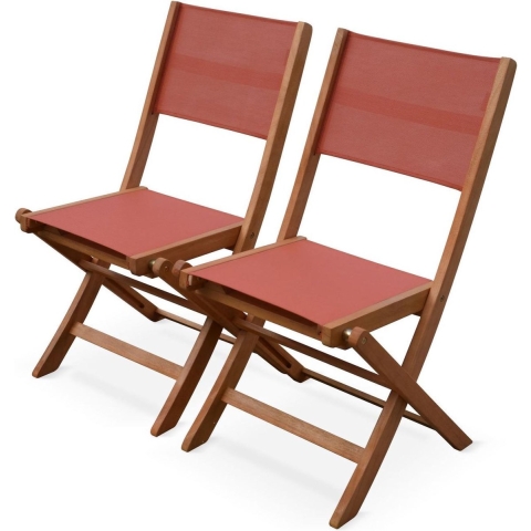 sweeek - Set van twee houten klapstoelen