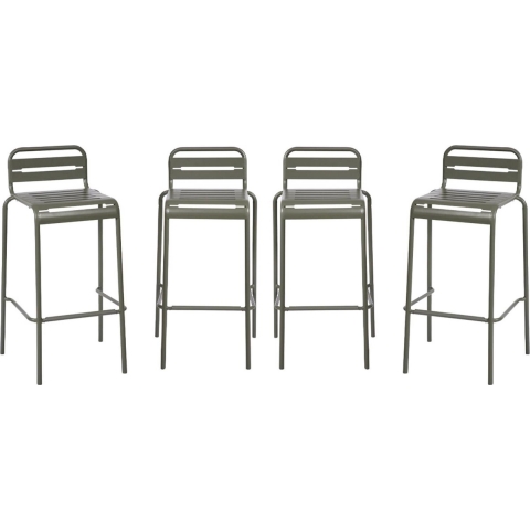 sweeek - Stalen tuinstoel (set van 4)