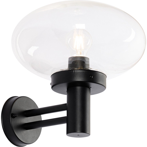 QAZQA Modern buiten wandlamp zwart - Elly