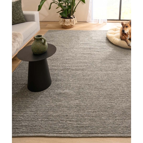 Nordic Weavers Wollen vloerkleed - Narvik grijs - 140x200 cm
