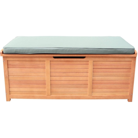 sweeek - Houten tuinbox 200L met gasveren en wielen