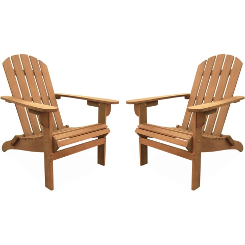 sweeek - Set van 2 eucalyptus houten tuinstoelen, 89x73,5x94cm