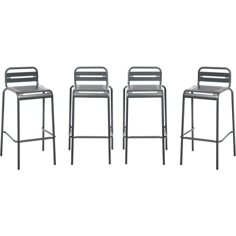 sweeek - Stalen tuinstoel (set van 4)