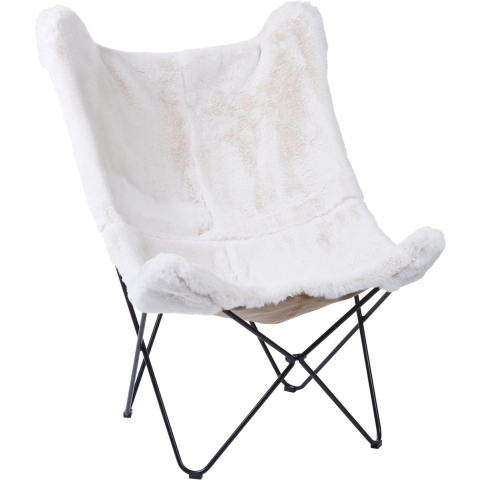 Beliani - NYBRO - Fauteuil - Wit - Nepbont