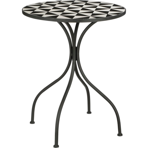 Mica Decorations Cambria Bistrotafel - H76 x Ø61 cm - Metaal - Zwart
