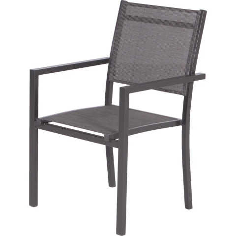 Garden Impressions Moon dining stoel aluminium donker grijs