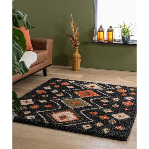 Boho&me Vierkant hoogpolig vloerkleed bohemian Artisan -