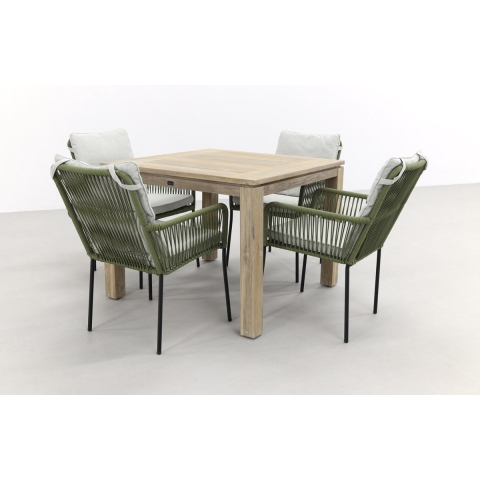 VDG Teresa green|Rome grey 100 cm. - tuinset 5-delig