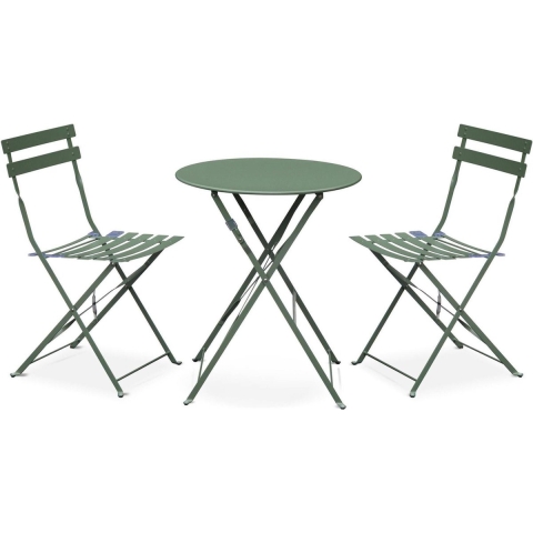sweeek - Bistroset 2 stoelen, ronde tafel