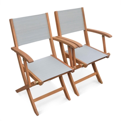sweeek - Set van twee houten armstoelen