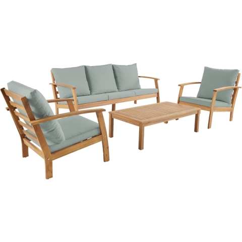 sweeek - Tuinset voor 5 personen van acaciahout