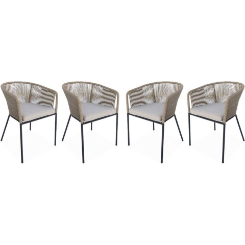 sweeek - Tuinstoelen, set van 4