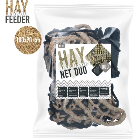 Hay Slowfeeder net 10 kg (5 mm dik, maaswijdte 60/45 mm)