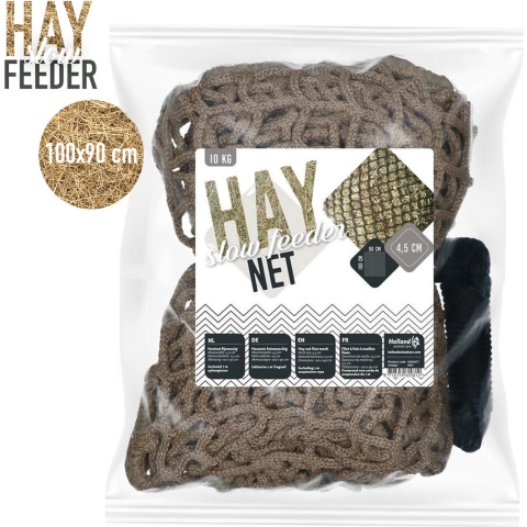 Hay Slowfeeder net 10 kg (5 mm dik, maaswijdte 45 mm)