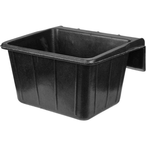 Rubber ophangvoerbak, zwart, 25L