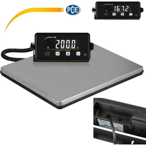 PCE Instruments Platformweegschaal Weegbereik (max.) 200 kg Resolutie 100 g