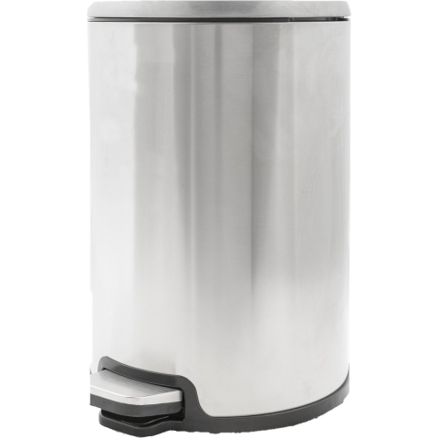 Cosy & Trendy Pedaalemmer - zilverkleurig - 12 l - 35 cm - RVS -