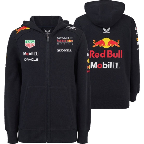 Red Bull Racing Vesten - 128-134 - Kids - Team Full Zip Hoodie 2025 - Max Verstappen