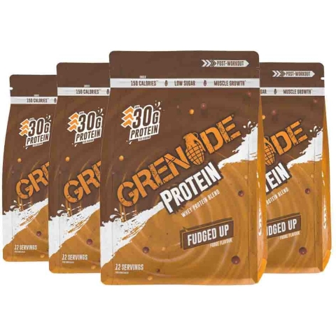 4x Grenade Protein Powder Fudged Up 480 gr