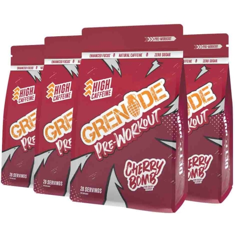 4x Grenade Pre Workout Cherry Bomb 330 gr