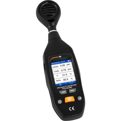 PCE Instruments Luchtkwaliteitsmeter Luchtvochtigheid, Temperatuur, VOS, Fijnstof Met USB-interface, Met temperatuurmeting