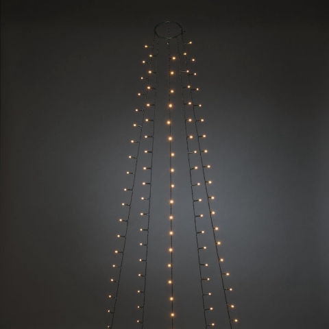 Konstsmide 6487-870 LED-boommantel Binnen Energielabel: E (A - G) werkt op stekkernetvoeding Aantal lampen 200 LED Barnsteen Verlichte lengte: 1.8 m