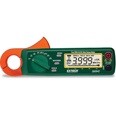 Extech Extech 380942 Stroomtang Digitaal CAT II 600 V, CAT III 300 V Weergave (counts): 4000
