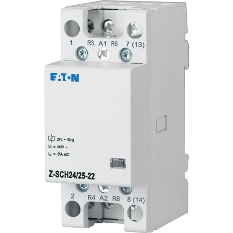 Eaton Z-SCH24/25-22 Installatiezekeringautomaat Nominale spanning: 24 V/AC Schakelstroom (max.): 25 A 2x NO, 2x NC 1 stuk(s)