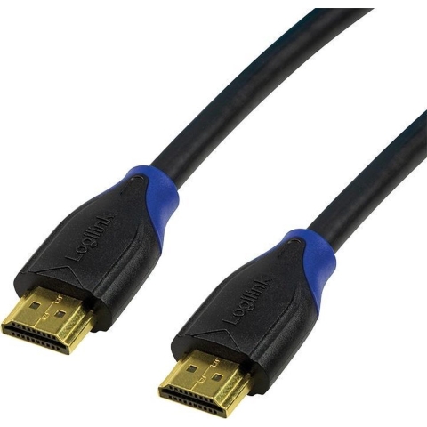 LogiLink CH0067 HDMI-kabel HDMI Aansluitkabel HDMI-A-stekker, HDMI-A-stekker 15.00 m Zwart 4K UHD, Audio Return Channel (ARC), Vergulde steekcontacten