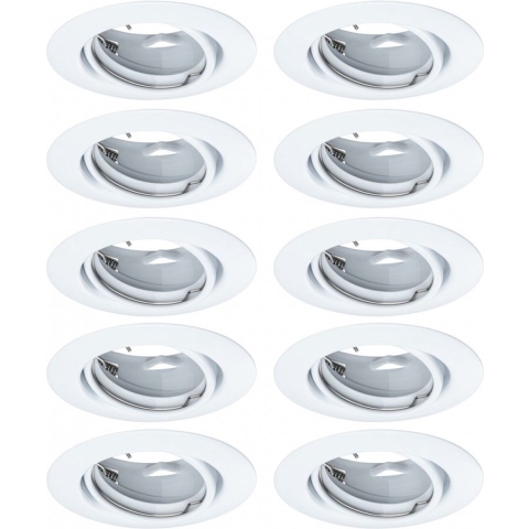 Paulmann 93400 LED-inbouwlamp Set van 10 stuks LED GU10 Wit